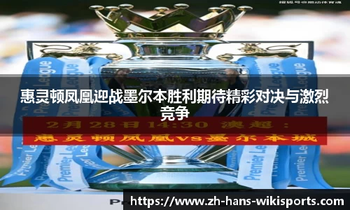 惠灵顿凤凰迎战墨尔本胜利期待精彩对决与激烈竞争